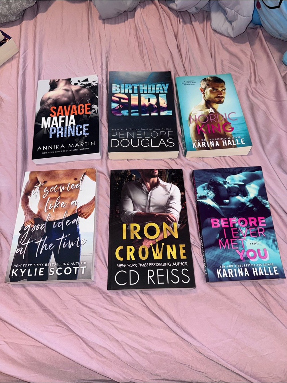6 Romance Novels: Savage, Birthday, Nordic King, Good Idea, Iron Crowne Etc